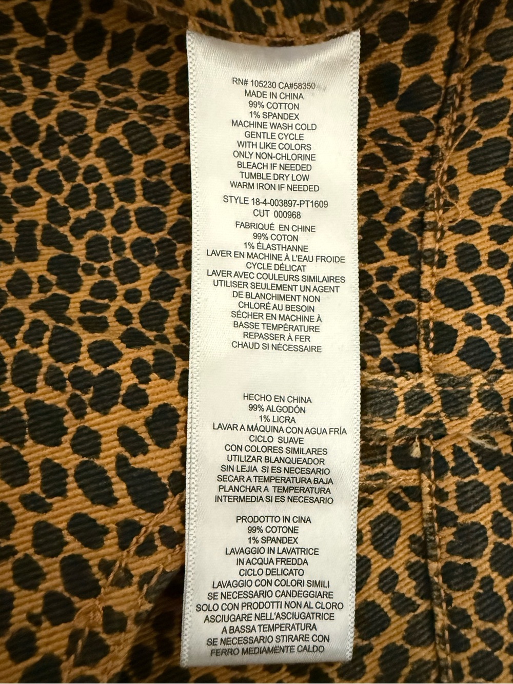 Current/Elliott High Waist Stiletto Leopard Print Crop Skinny Jeans Raw Hem - 10 - Picture 16 of 16